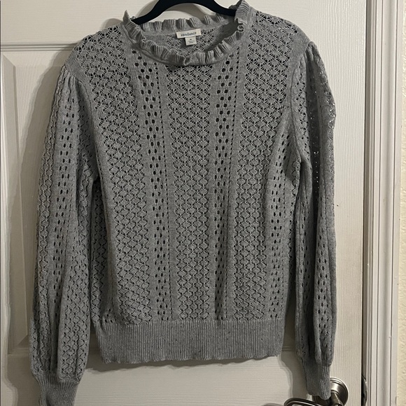 Sundance open knit ruffle neck top - Picture 9 of 9